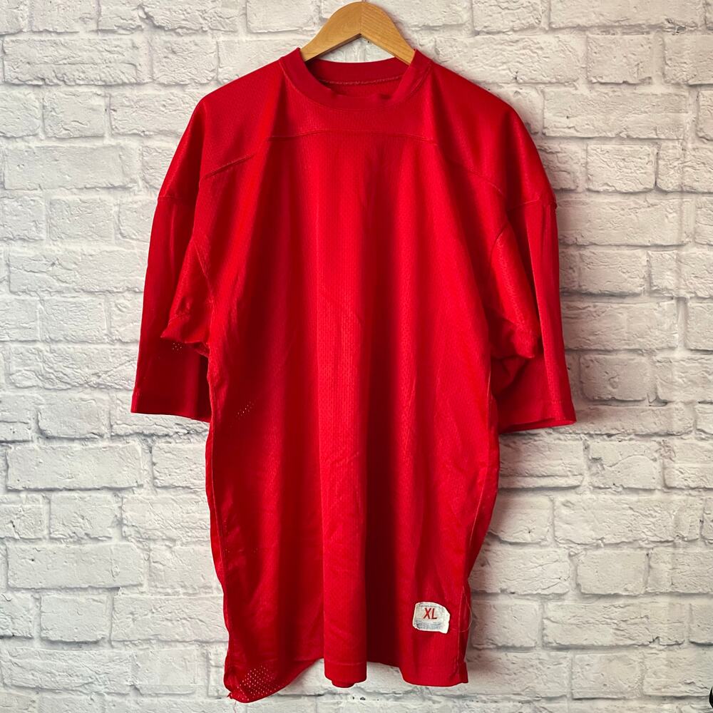 80’s Champion Red True Vintage Mesh Varsity Football Jersey